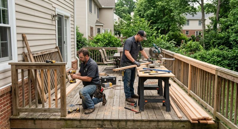 Deck Railing Replacement in Redmond, WA