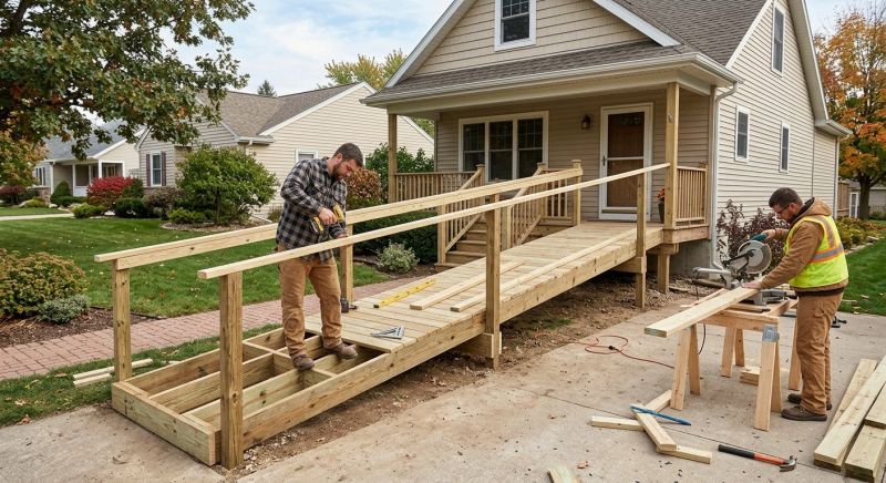 Entrance Ramp Installation in Wilmington, NC